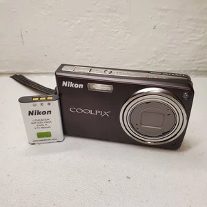 Cámara digital Nikon COOLPIX S550 10,0 MP gris probada con batería ¡funciona leer! - Imagen 1 de 8
