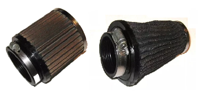 Twin-Pack K&N® Brand Performance Universal Clamp-On Snowmobile Air Filters - Image 1 of 4