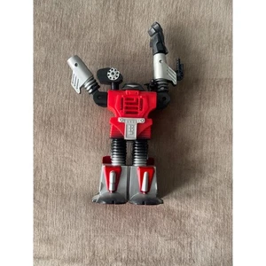 Trendmasters Transforming Robot Toy Action Figure Red Silver 1996 - Picture 1 of 4