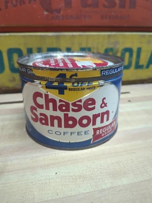 Lata de café Chase & Sanborn Key Wind de colección Foto 1 de 4