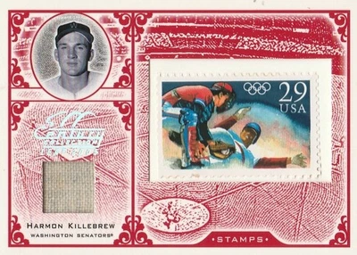 2005 Leaf Century Stamps Material Olympic #S-67 Harmon Killebrew Jsy/92 - Image 1 of 2