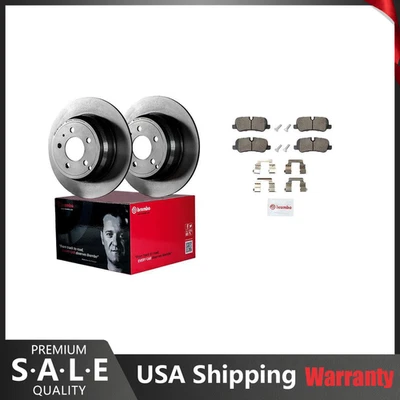 Комплект задних тормозов Brembo керамические колодки и дисковые диски с покрытием 325 мм для Land Rover LR3 - Изображение 1 из 4