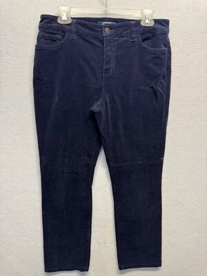 Pantalones de pana Chaps para mujer azul marino talla 10 mezcla de algodón Foto 1 de 4