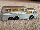 Vintage 1960s Lesney Matchbox Series No 66 Greyhound Coach Diecast Model Toy Bus