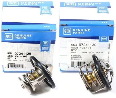 Genuine OEM GM 180 & 185 Thermostat Kit Front Rear Fits 2001-2018 Duramax Diesel - Image 1 of 4