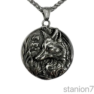 Fuchs Anhänger Edelstahl Halskette Natur Wald Tier Jäger Schmuck Biker 316B - Bild 1 von 4