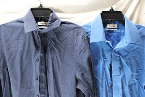 Set of 2 Calvin Klein Extreme Slim Fit Dress Button up Shirts Long Sleeve - Picture 1 of 7