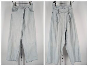 Margiela x HM ReEdition Superbig Foldover Washed Denim Jeans Medium Avant-Garde 