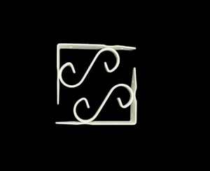 2er Set Regalträger/Vintage 11x8cm/Eisen/Regalwinkel/Weiß - Bild 1 von 4