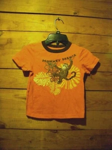 Original Kinder Jungen Orange Monkey Shirt Größe 3T EUC!!! - Bild 1 von 2