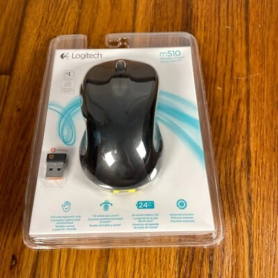  Logitech M510 Wireless  Mouse Comfortable Shape with USB Unifying Receiver NEW - Image 1 of 3