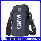 Sports Phone Bag Arm Purse Fitness Running Key Holder Money Wallet (Blue)