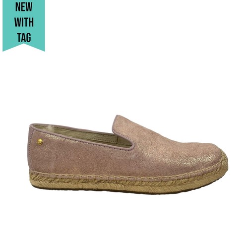 NUOVE espadrillas UGG Australia W Sandrinne II metallizzate slip on donna taglia 6