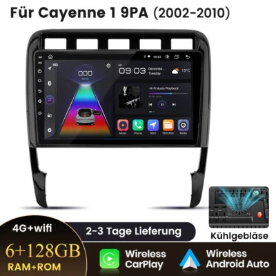 FOR 2002-2010 PORSCHE CAYENNE ANDROID 13 APPE CARPLAY CAR STEREO RADIO GPS 128GB - Bild 1 von 4