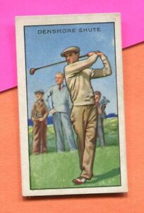 1934 Gallaher Ltd Park Drive Cigarettes Champions Densmore Shute Golfer #30