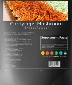 Cordyceps Mushroom Powder 17.6 oz | HELLOYOUNG - Picture 1 of 5