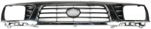 Parrilla para 95-97 Toyota Tacoma cromada carcasa con inserto negro plástico - Imagen 1 de 3
