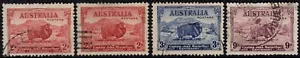1934 Australia Centenary Of Macarthur Set Of 4 Good Used, Includes Dark Hills - Bild 1 von 1