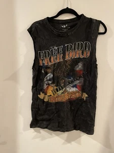 Free Bird Southern Rock Sleeveless Torn Shirt Sz S 34-36 Ay8 - Picture 1 of 7