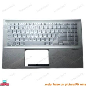 ASUS X531 X531F X531FA S5500 S5500F S532F silver backlit US keyboard palmrest - Afbeelding 1 van 2