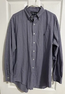 Ralph Lauren Shirt Men Long Sleeves Yarmouth Plaid Button Up Dress Size 16 1/2 - Foto 1 di 7