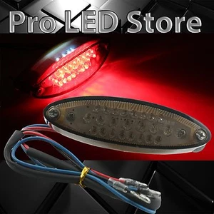 Smoke Cover Universal 28smd LED Motorcycle Brake, Running, License Plate Light - Picture 1 of 6