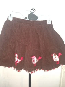Kelly's kids Corduroy Skirt With Birds 7/8 - Picture 1 of 4