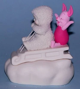Dept 56 Snowbabies, "Look Pooh! No Hands" 69804 friendship 2004 NIB Piglet box - Picture 1 of 6