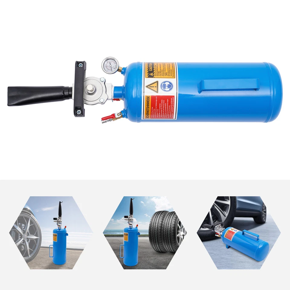 8L Reifenfüller 145PSI Reifen Booster Reifenschockfüller Reifenfüllkanone 0,8Mpa - Bild 1 von 4