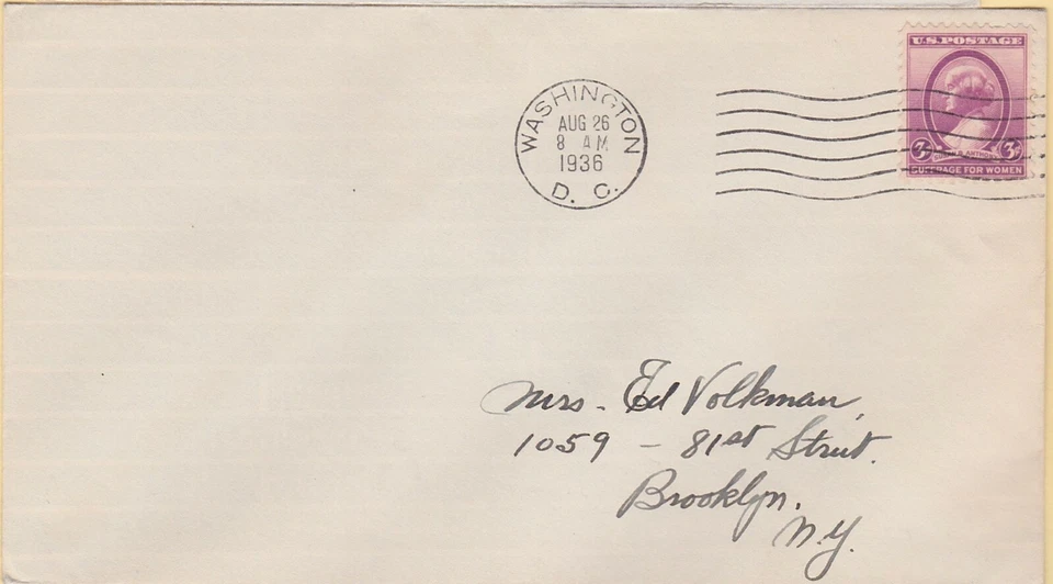 TurtlesTradingPost -  Susan B Anthony #784 1936 FDC - Image 1 of 1