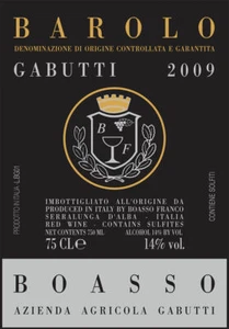 1 MAGNUM IN CS LEGNO BAROLO DOCG 2019 " GABUTTI " GABUTTI BOASSO - Imagen 1 de 1
