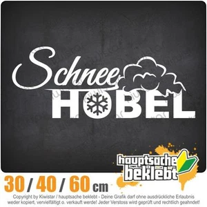 Schneehobel Winterdienst chf0635  in 3 Größen JDM  Heckscheibe Aufkleber - Picture 1 of 1