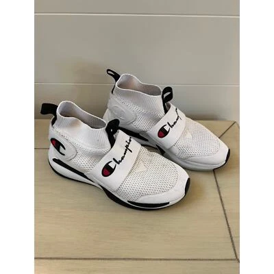 Champion XG Pro Juvenil Talla 7 Blanco Zapatillas Sin Cordones Atléticas Blanco Top Alto Foto 1 de 4