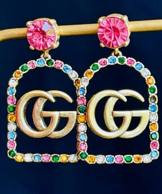 100% GUCCI  Earrings box & duster colored - Image 1 of 4