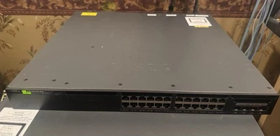 Cisco Switch WS-C3650-24PS-E 24 PoE+ Switch Ipservice TESTED 03.07.05.E mounts - Image 1 of 3