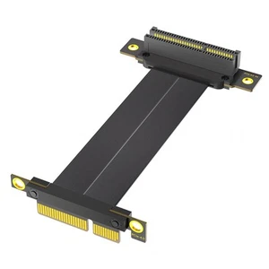 PCI-E PCI Express 4.0 4X Extension Cable ( Dual Vertical 90 Degree6270 - Afbeelding 1 van 7