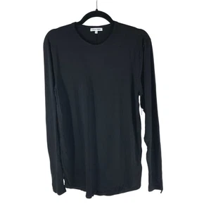 Cotton Citizen Mens T Shirt Long Sleeve Supima Cotton Crew Neck Black M - Picture 1 of 4