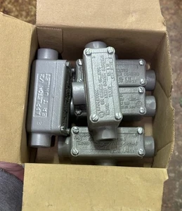 (CANTIDAD 5) APPLETON ERT50 1/2" Pared Hierro Er Cajas Estado. - Imagen 1 de 6