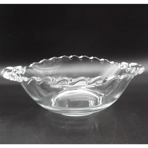 Fostoria Century Oval Bowl 8" Pressed Glass with Handles Vintage Elegant Glass - Bild 1 von 7
