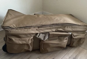 S.O.C. Expandable 3-Wheels Rolling Load-Out Tan XL Dufflebag 37” H x 17” W - Picture 1 of 24