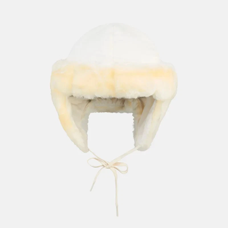 Sombrero ruso de piel sintética para bebé Minimink blanco Foto 1 de 1