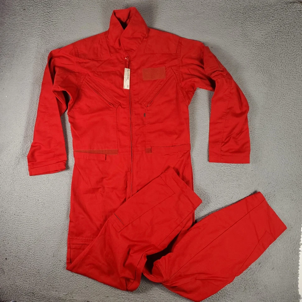 Gibson & Barnes Flight Suit Mens 44T Resolute Red Coveralls Utility Uniform - Image 1 of 4