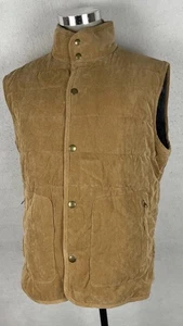 Vineyard Vines Corduroy Primaloft Insulation Puffer Vest Mens Large L - Picture 1 of 9