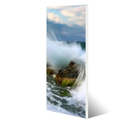 banjado Magnettafel 30x75cm Memoboard Metall Pinnwand Küche Welle magnetisch - Bild 1 von 4