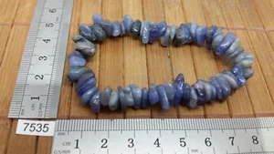 Bracelet baroque TANZANITE grosses pierres roulées (RARE) - lithotherapie chips - Imagen 1 de 1