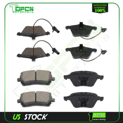 Front Rear Brake Ceramic Pads For 2006 2007 2008, 2010 Audi A6 Anti Noise 8pcs Foto 1 de 4