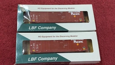 LBF COMPANY HO SCALE51205 SOUTHERN PACIFIC 50' HI CUBE BOXCAR 2 PACK NEW DIF #S - Image 1 of 4