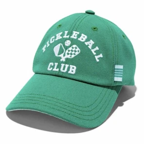 Pickleball Baseball Cap Hat Unisex Adjustable Green Claire’s NEW - Picture 1 of 3