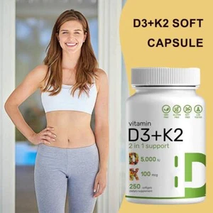 Vitamina D3+K2 120 cápsulas blandas Reino Unido - Imagen 1 de 12
