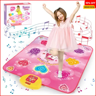 Dance Mat Toys for 3 4 5 6 7 8 9 10+ Year Old Girls Birthday Gifts Musical Girl - Image 1 of 4